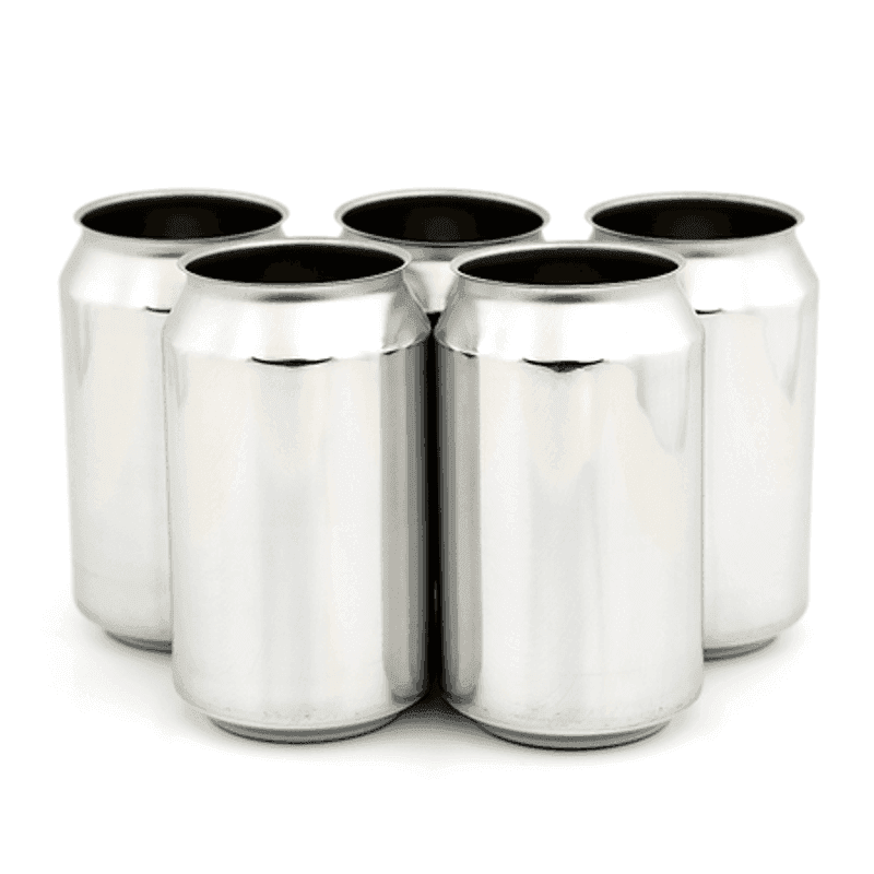 330 ml hvit ølboks - 216stk