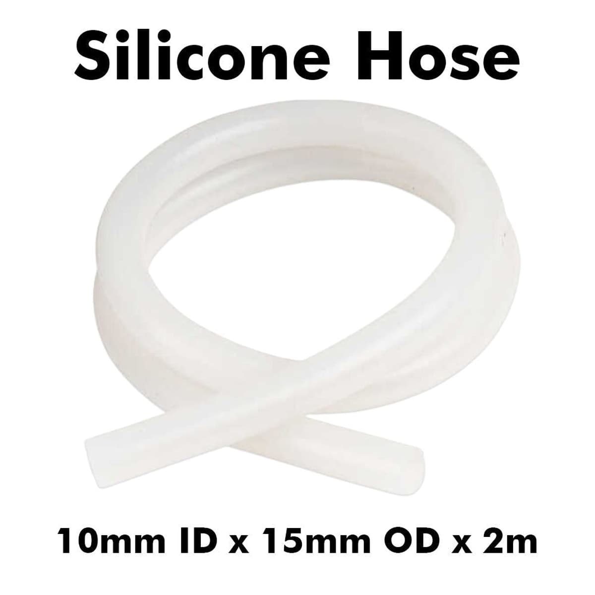 Silikon slange 10mm x 15mm 2 meter
